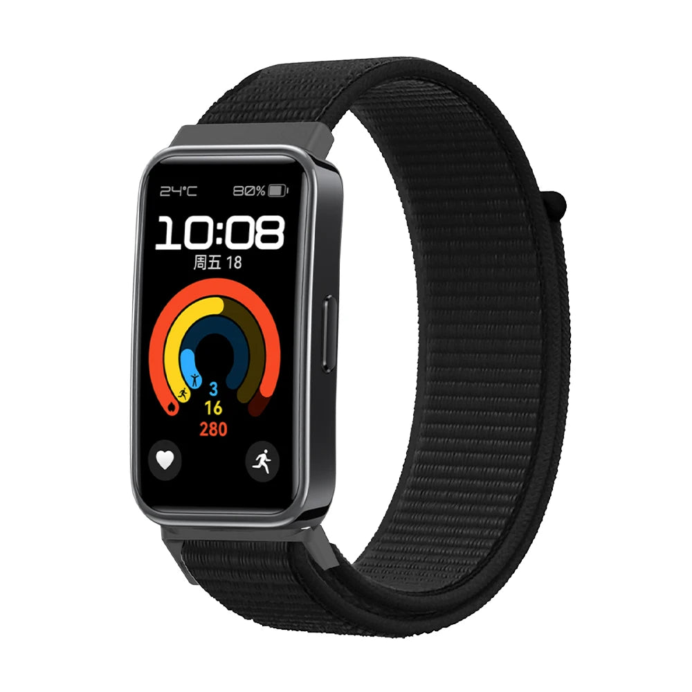 Huawei Band 10 Nylonarmband (Schwarz)