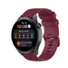 Huawei Watch 3 (Pro) Luxus-Silikonarmband (Dunkelrot)