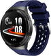 Huawei Watch GT 2e Silikonarmband mit löchern (Dunkelblau)