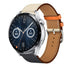 Huawei Watch GT 3 46mm Leder-Armband (Weiß/Dunkelblau)
