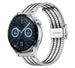 Huawei Watch GT 3 46mm Edelstahl-Armband (Silber/Schwarz)