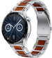 Huawei Watch GT 3 46mm Holz/Stahlarmband (Silber)