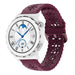 Huawei Watch GT 3 Pro 43mm Silikonarmband mit Muster (Weinrot)