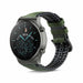 Huawei Watch GT 2 Pro Silikon-/Lederarmband (Schwarz/Grün)