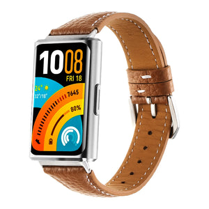 huawei band 11 pro leather strap brown
