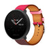 Polar Ignite 2 Lederarmband (Pink/Rot/Braun)