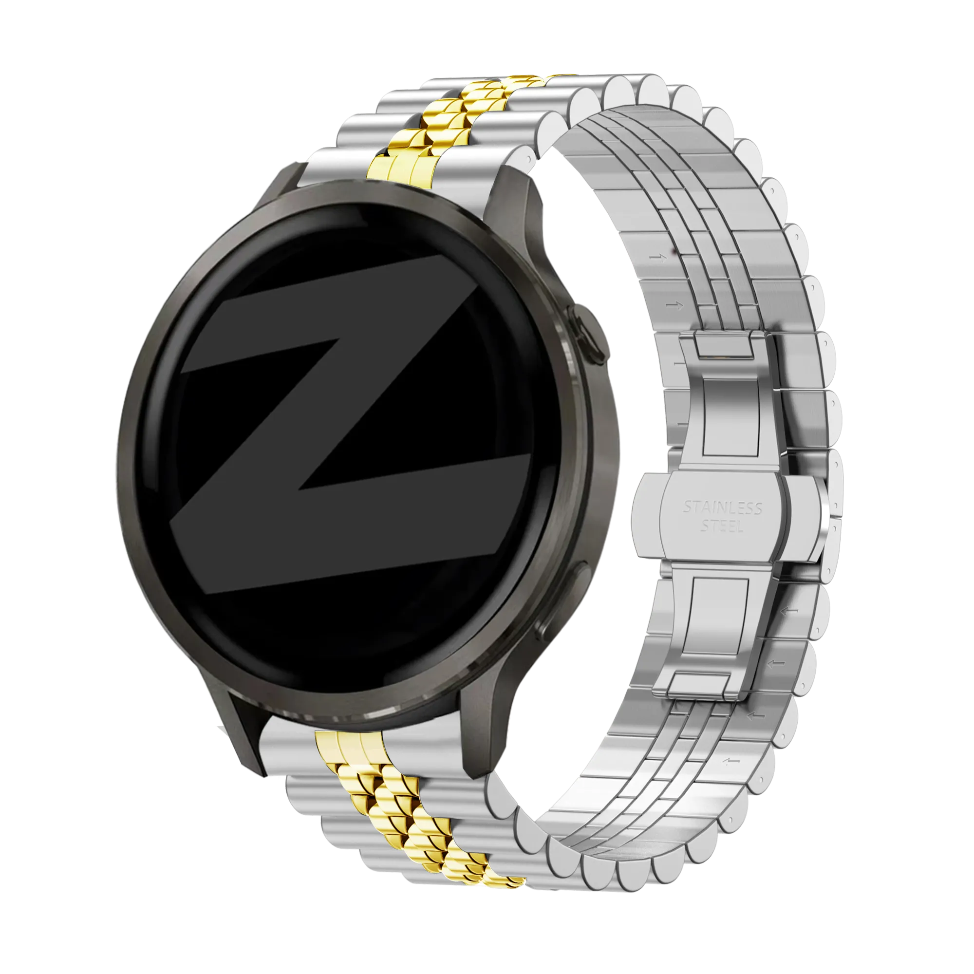 Bandz Garmin Venu 4 - 41mm Stahlarmband 'Jubilee' (Silber/Gold)