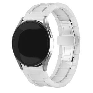 Samsung Galaxy Watch 6 - 40mm Keramik Gliederarmband (Weiß/Silber)