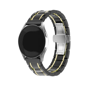 Amazfit Bip U (Pro) Keramik Stahlarmband (Schwarz/Gold)