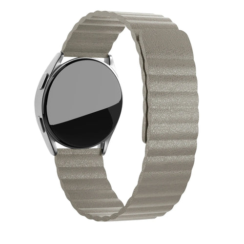 Amazfit Active Leather Loop Strap (Khaki)