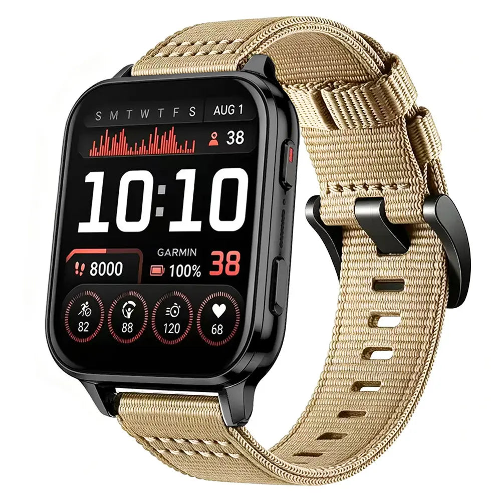 Garmin Venu X1 Nylon-Schnallenarmband (Khaki)