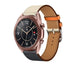 Samsung Galaxy Watch 3 41mm Lederarmband (Weiß / Dunkelblau)