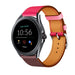 Fossil Gen 5e 44mm Leather Strap (Bright Pink/Red Brown)