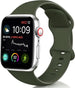 Apple Watch Klassisches Silikonarmband (Armeegrün)