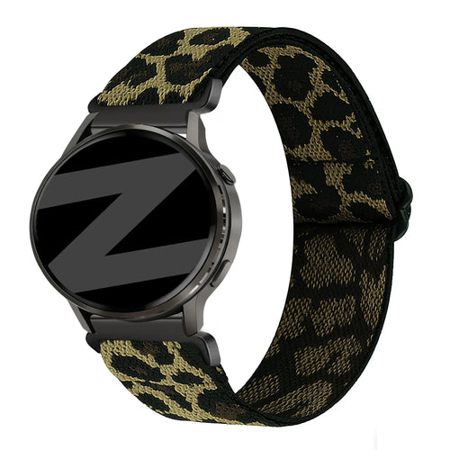 Bandz Gard Pro Health Smartwatch 3 - 41mm Elastic Nylon Strap ('Leopard')