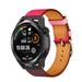 Huawei Watch GT Runner Lederarmband (Pink/Rot/Braun)