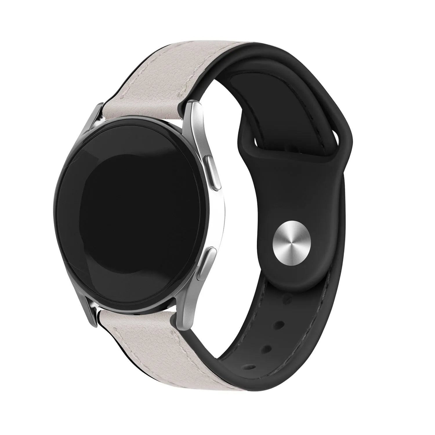 Amazfit Bip 6 Leather Hybrid Strap (White)