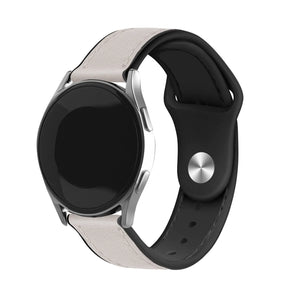 Suunto 9 Peak Pro Leder Hybrid -Armband (weiß)