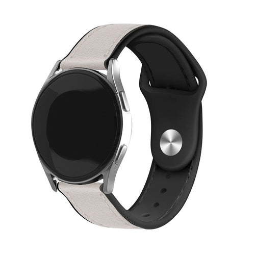 Suunto 9 Peak Pro Leder Hybrid -Armband (weiß)