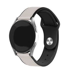Amazfit GTR 4 Leather Hybrid Strap (White)