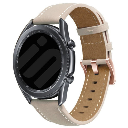 Huawei Watch GT 4 - 41mm echtes Lederarmband (Beige)