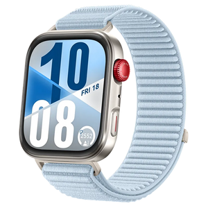 Huawei Watch Fit 4 Nylon Wave Armband (Hell Blau)