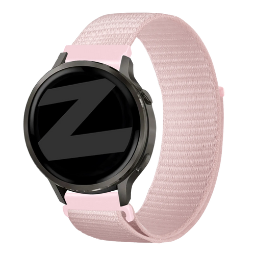 Bandz Garmin Vivomove HR Nylon Loop Strap (Light Pink)