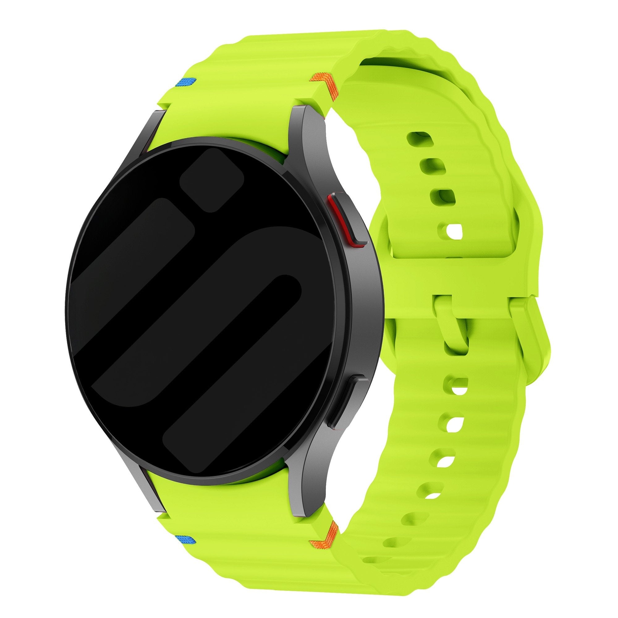 Samsung Galaxy Watch 6 Classic 43mm mit wellenförmigem Armband (Limettengrün)