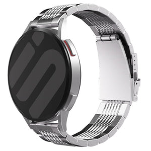 Huawei Watch GT 6 - 46mm Premium Steel Link Strap (Silver)