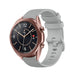 Samsung Galaxy Watch 3 41mm Luxus- Silikonarmband (Grau)