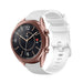 Samsung Galaxy Watch 3 41mm Luxus- Silikonarmband (Weiß)