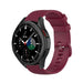 Samsung Galaxy Watch 4 Classic 46mm Luxus-Silikonarmband (Dunkelrot)