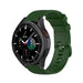 Samsung Galaxy Watch 4 Classic 46mm Luxus-Silikonarmband (Armeegrün)