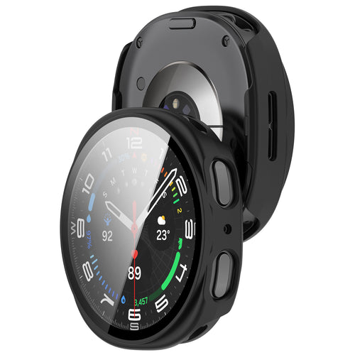 Samsung Galaxy Watch 8 - 44mm Hardcase mit Glas (Schwarz)