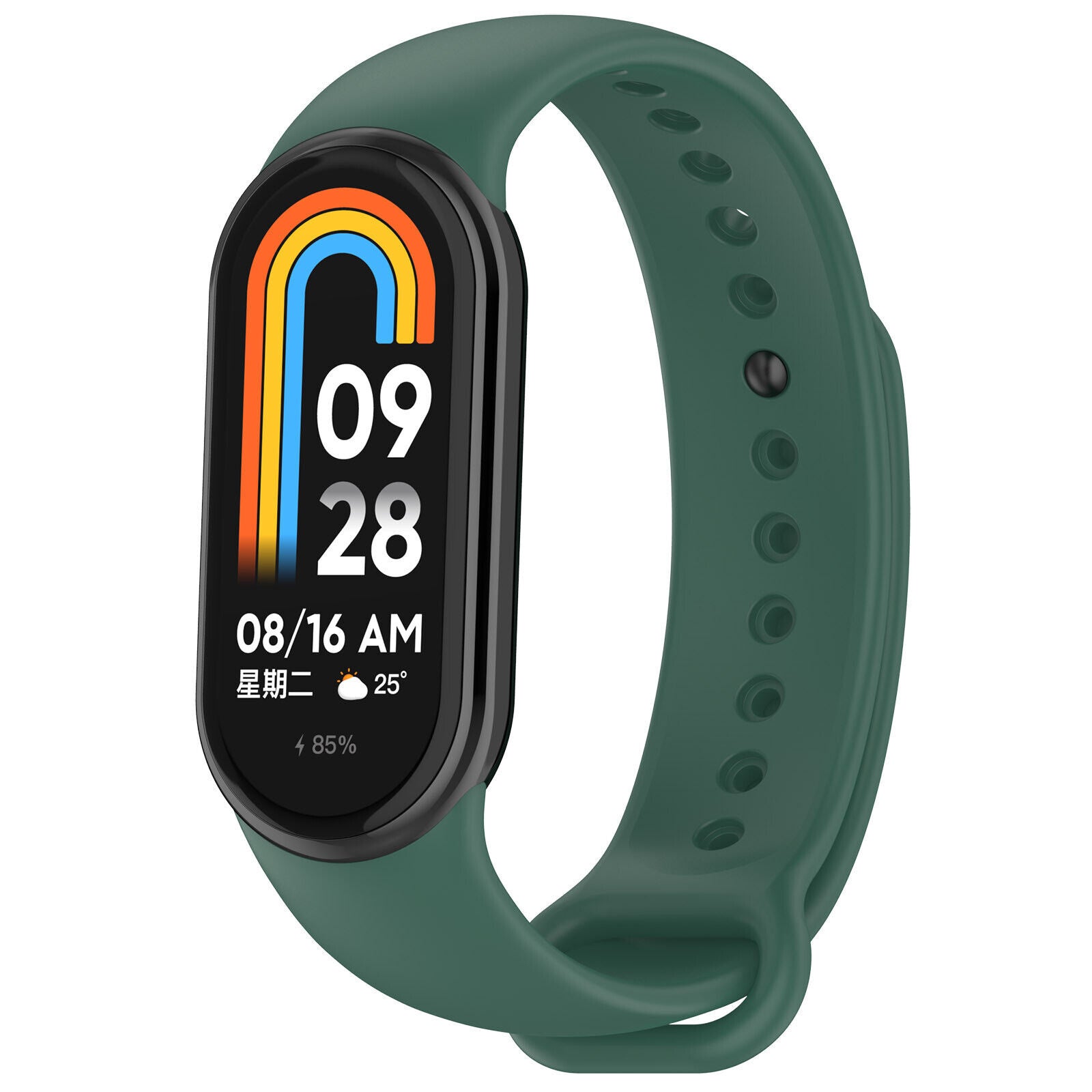 Xiaomi Smart Band 10 Silikonarmband (Dunkelgrün)