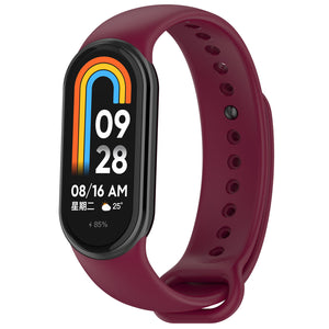 Xiaomi Smart Band 10 Silikonarmband (Weinrot)