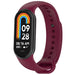Xiaomi Smart Band 10 Silikonarmband (Weinrot)