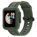 Xiaomi Mi Watch Lite Silikonarmband mit Rahmen (Dunkelgrün)