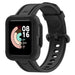 Xiaomi Mi Watch Lite Silikonarmband mit Rahmen (Schwarz)