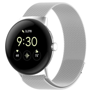 Google Pixel Watch 4 - 45mm Milanese Strap (Silver)