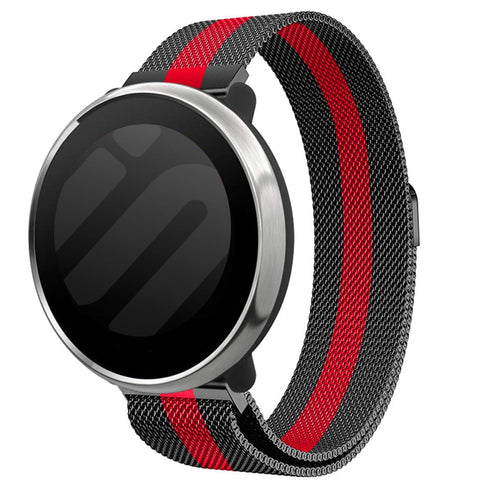 Amazfit Bip 6 Milanese Armband (Schwarz/Rot)