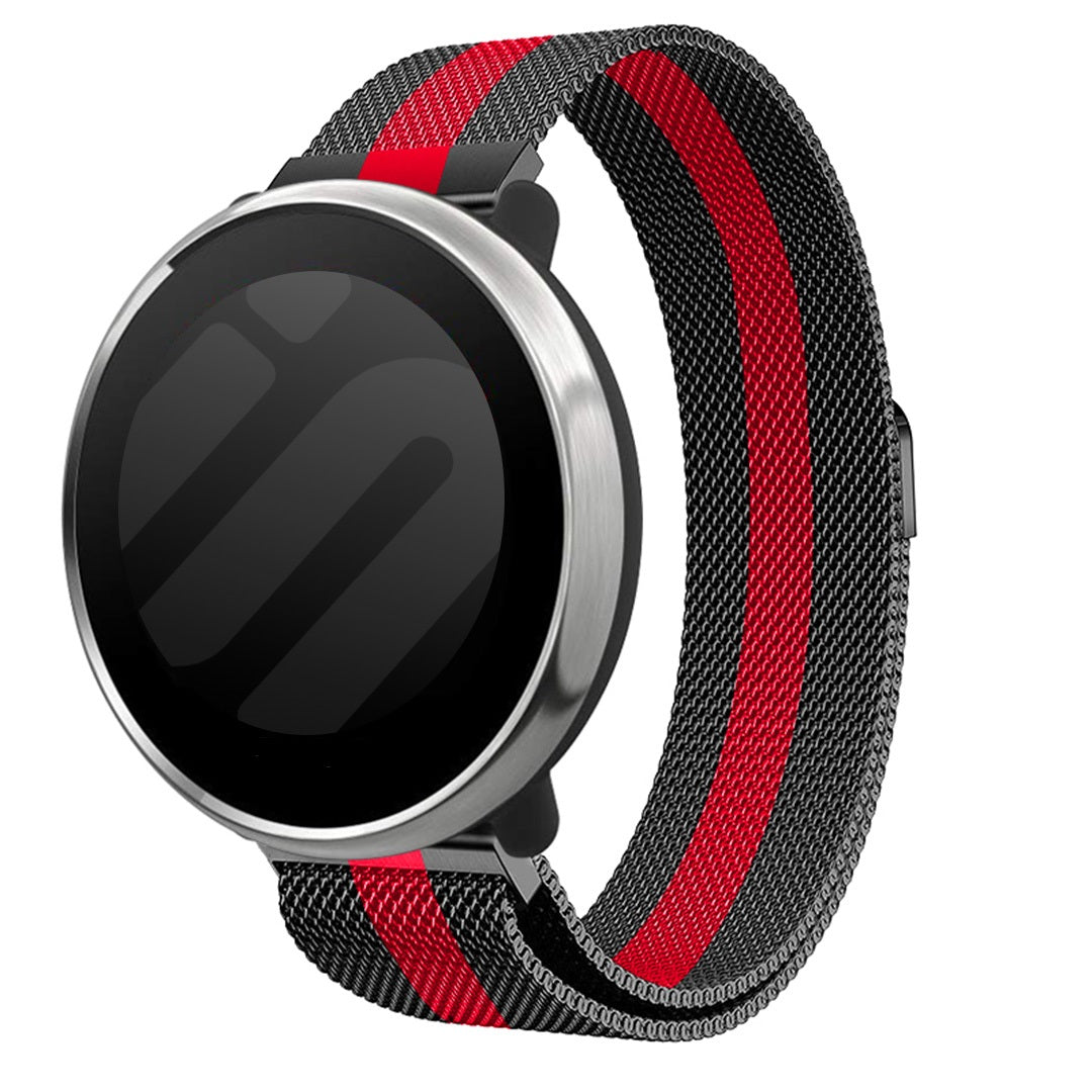 Huawei Watch GT 5 - 46mm Milanese Armband (Schwarz/Rot)