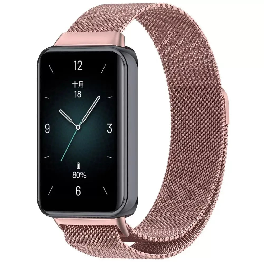 Honor Band 10 Milanese Armband (Rosa)