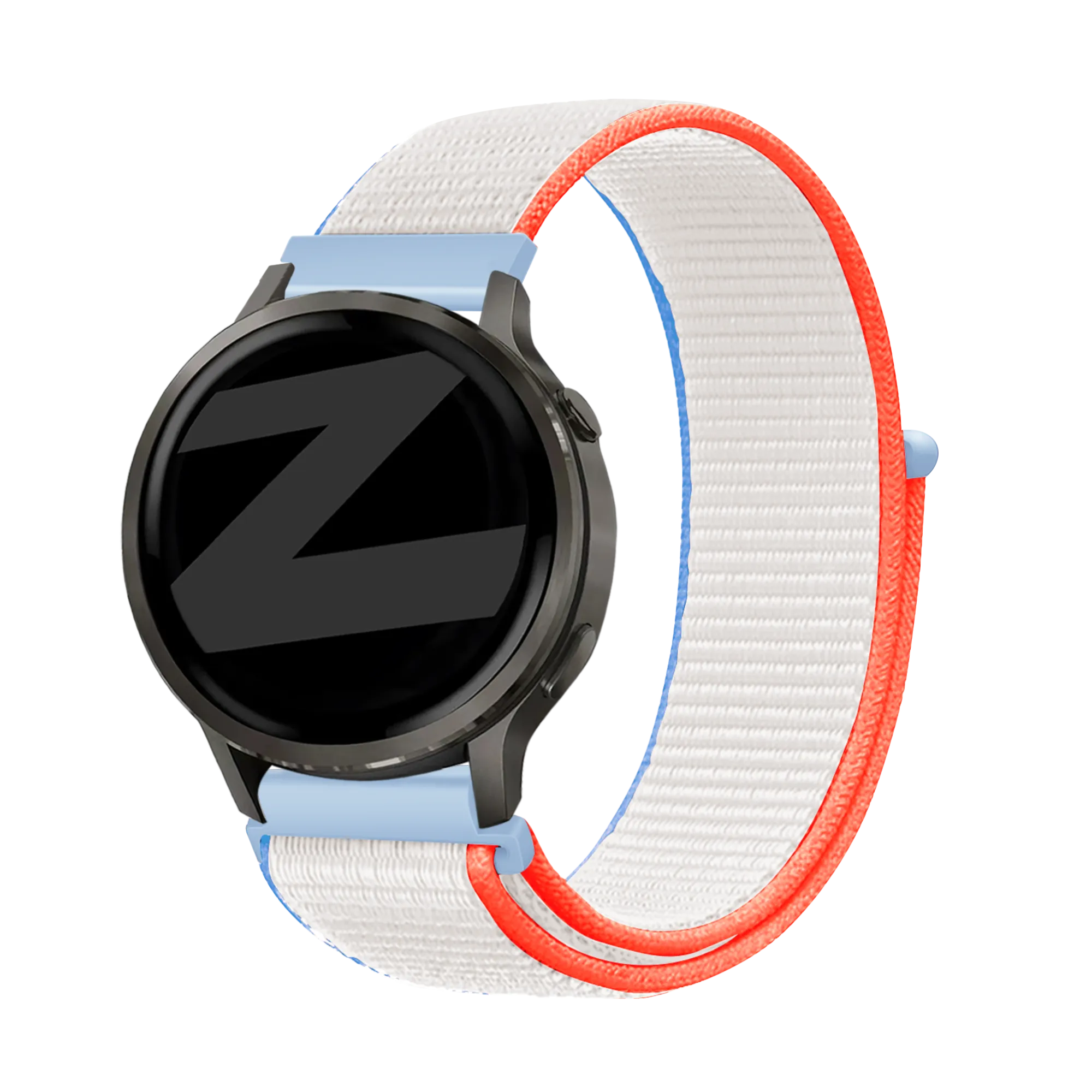 Bandz Garmin Forerunner 265s Nylon Loop Armband (Milk White)