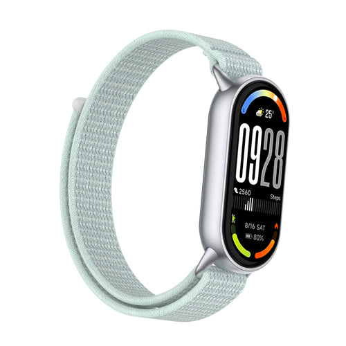 Xiaomi Smart Band 8 Modern Nylonarmband (Cyan)