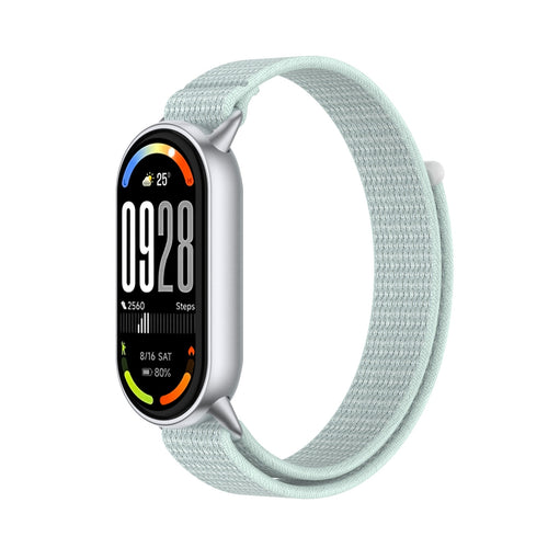 Xiaomi Smart Band 8 Modern Nylonarmband (Cyan)