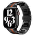 Apple Watch Steel Iron Strap (Black/Red)