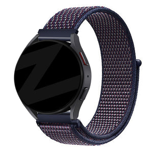 Bandz Huawei Watch GT 5 - 46mm Nylon Loop Armband (Indigo)