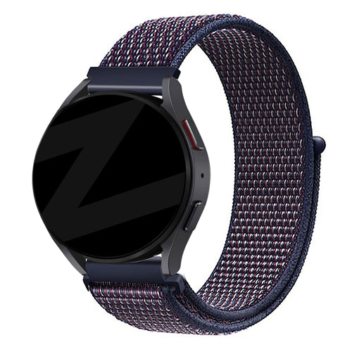 Bandz Huawei Watch GT 5 - 46mm Nylon Loop Armband (Indigo)
