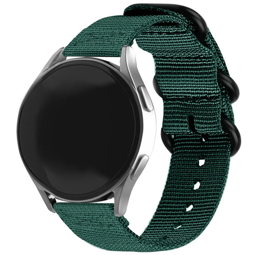 Withings ScanWatch Nova Schnalle Nylonarmband (Dunkel Grün)